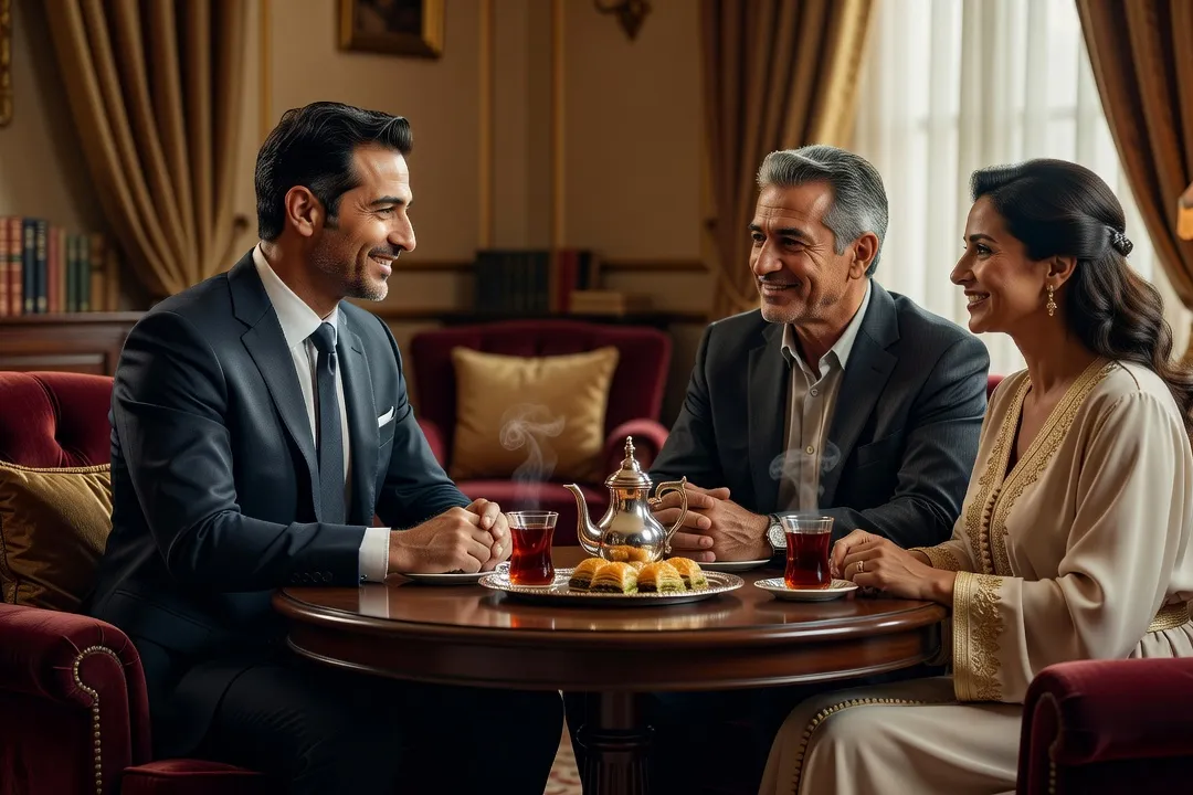 Première présentation familiale respectueuse autour d’un thé à la menthe