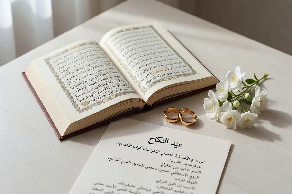 Couple heureux après leur nikah et mariage civil en France